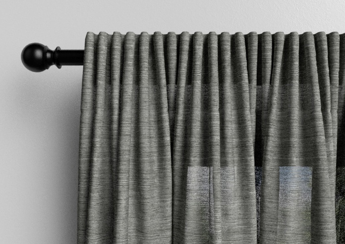 Sahara Voile, Metallic Grey - Made to Measure Curtains - Image 9